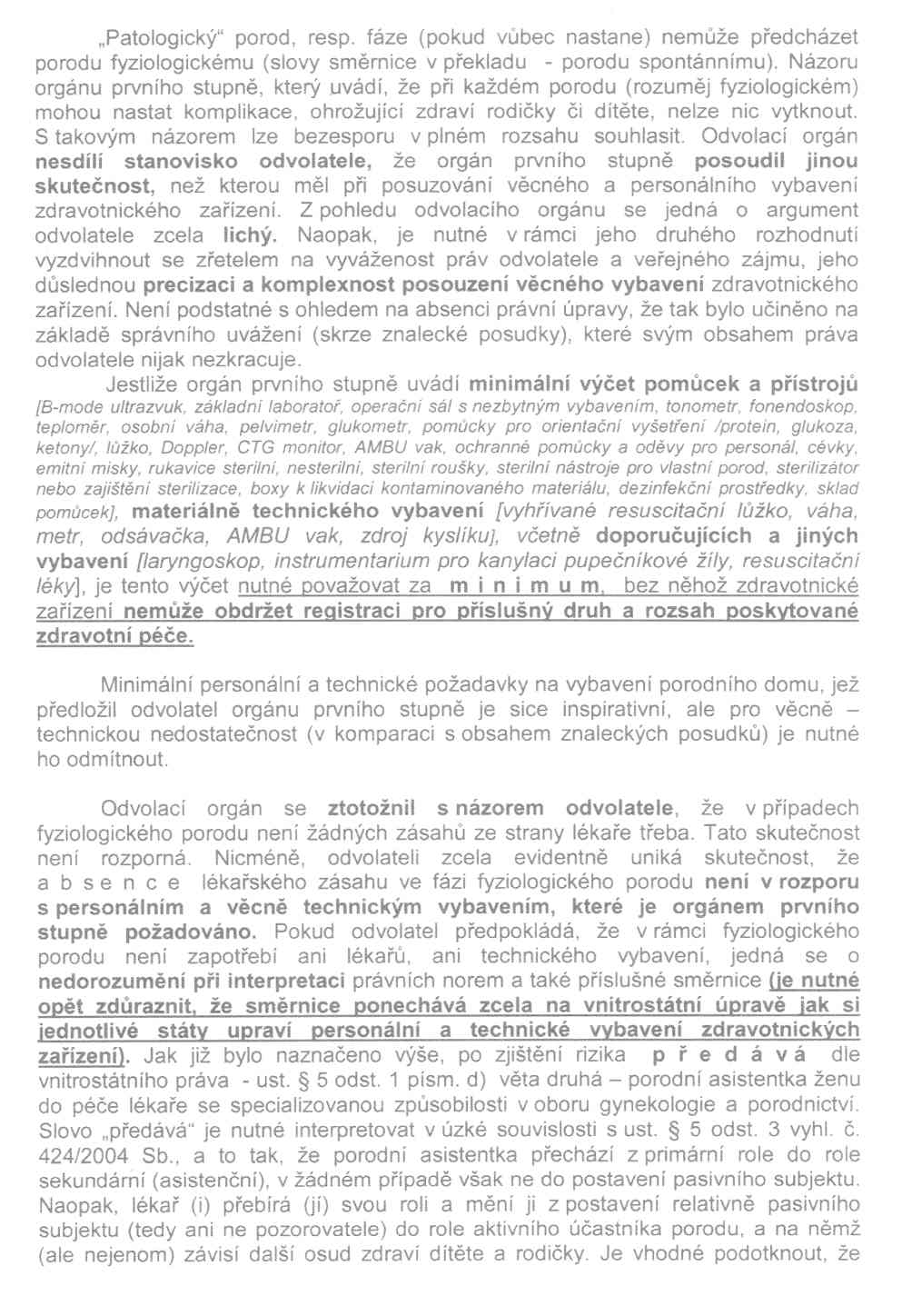 Rozhodnutí MZČR - 11. strana Rozhodnutí MZČR - 11. strana