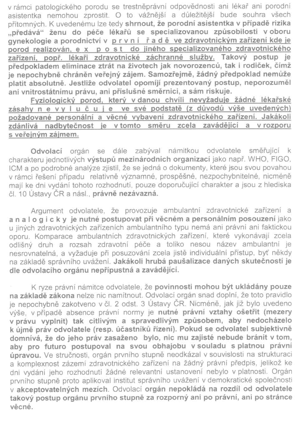 Rozhodnutí MZČR - 12. strana Rozhodnutí MZČR - 12. strana