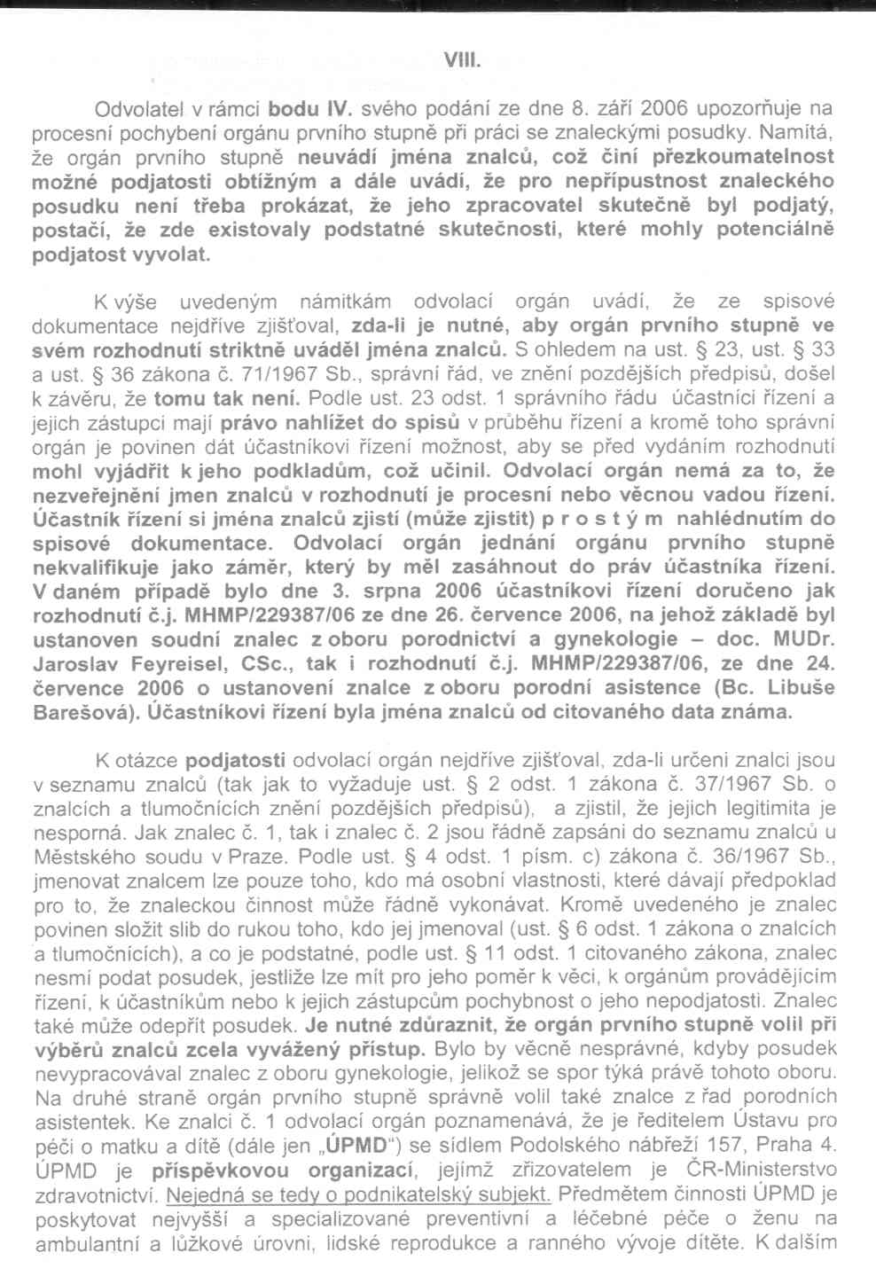 Rozhodnutí MZČR - 14. strana Rozhodnutí MZČR - 14. strana