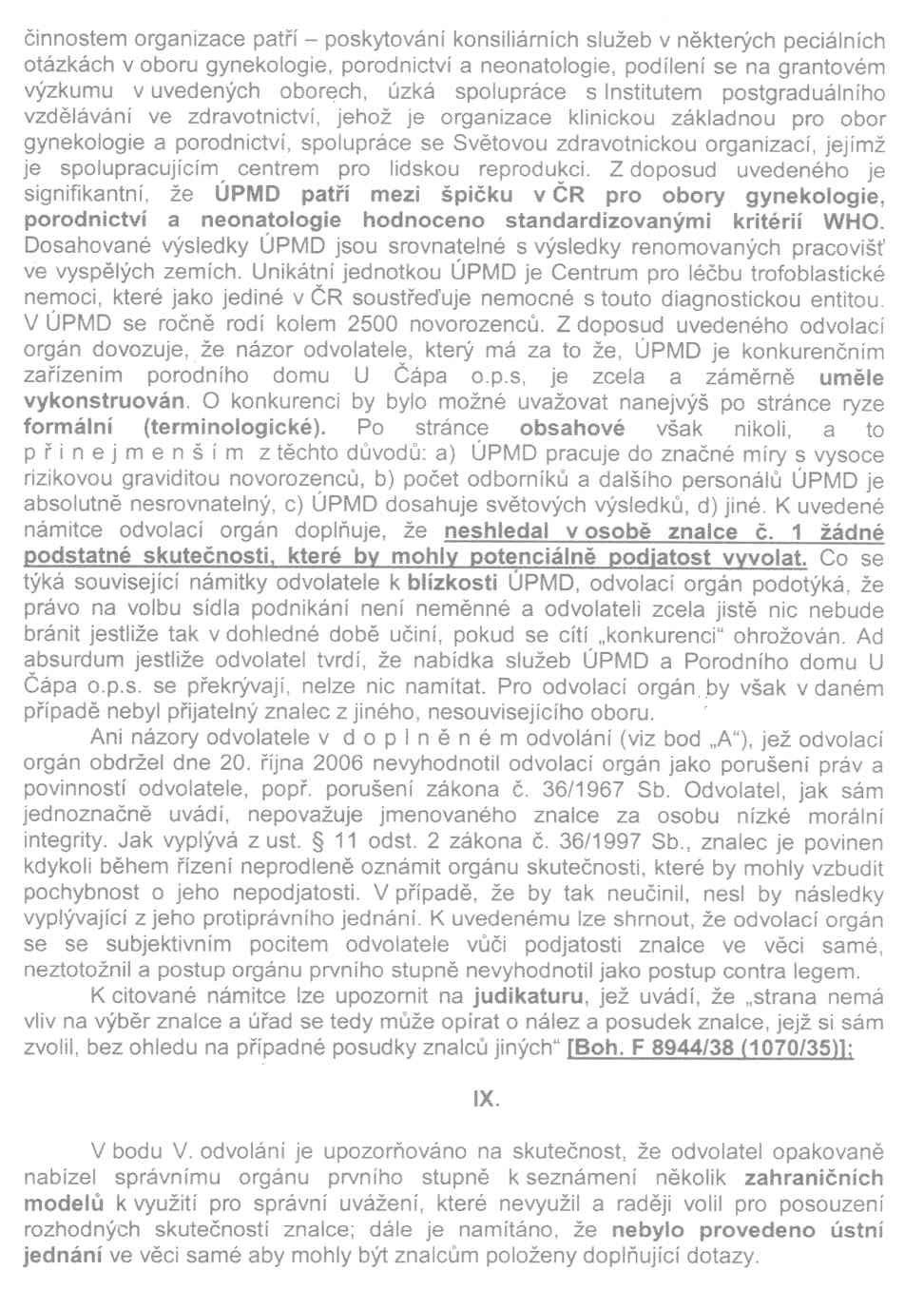 Rozhodnutí MZČR - 15. strana Rozhodnutí MZČR - 15. strana