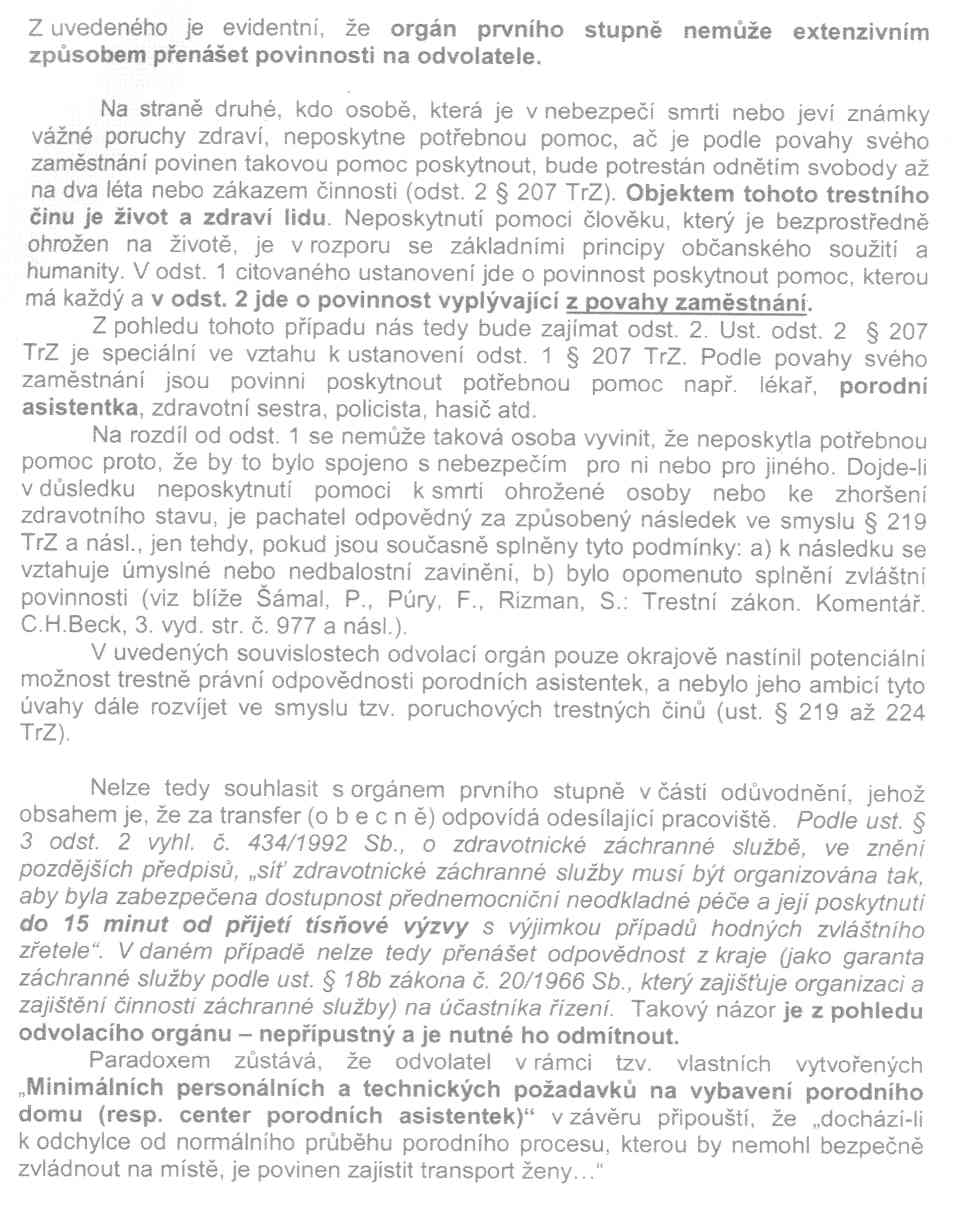 Rozhodnutí MZČR - 18. strana Rozhodnutí MZČR - 18. strana