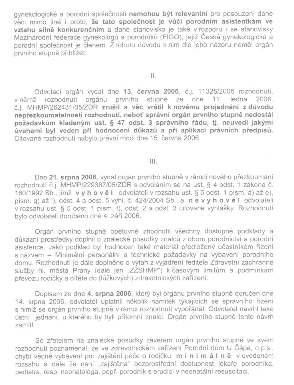Rozhodnutí MZČR - 4. strana Rozhodnutí MZČR - 4. strana